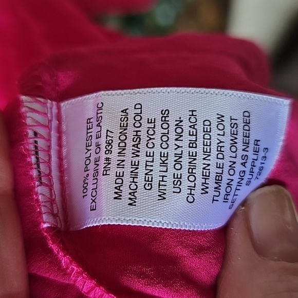 Ana XL Womens Pink Fuchsia Smocked Blouse - Picture 4 of 5